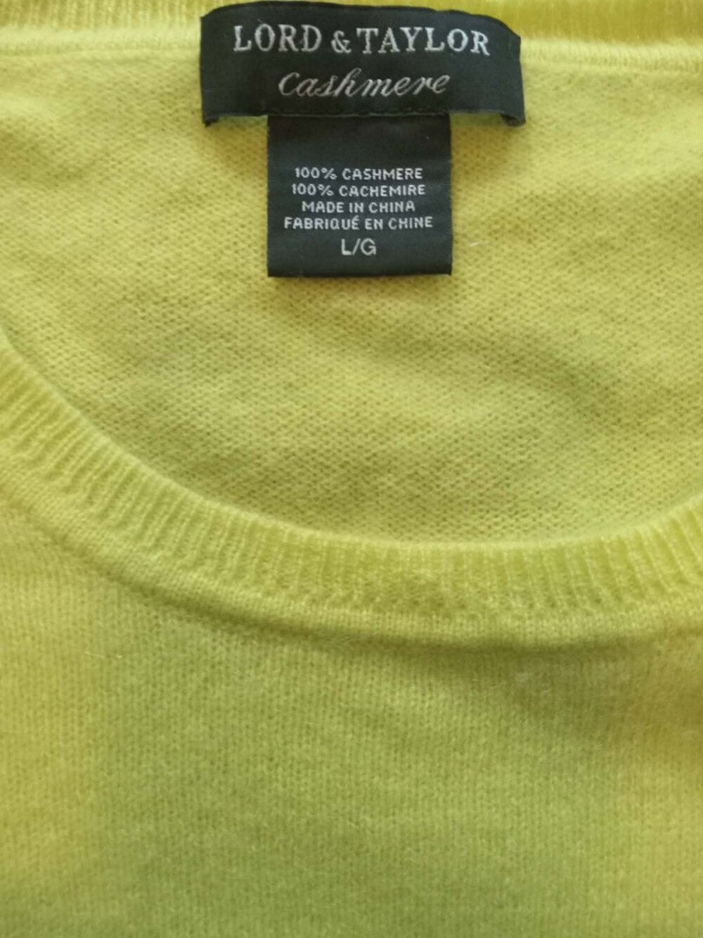 Lord & Taylor 100% cashmere sweater large